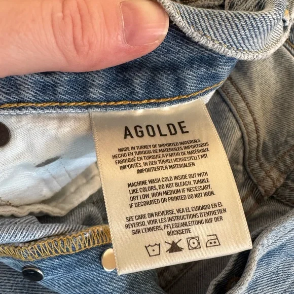 AGOLDE Parker Long Shorts, size 26 - Picture 8 of 9